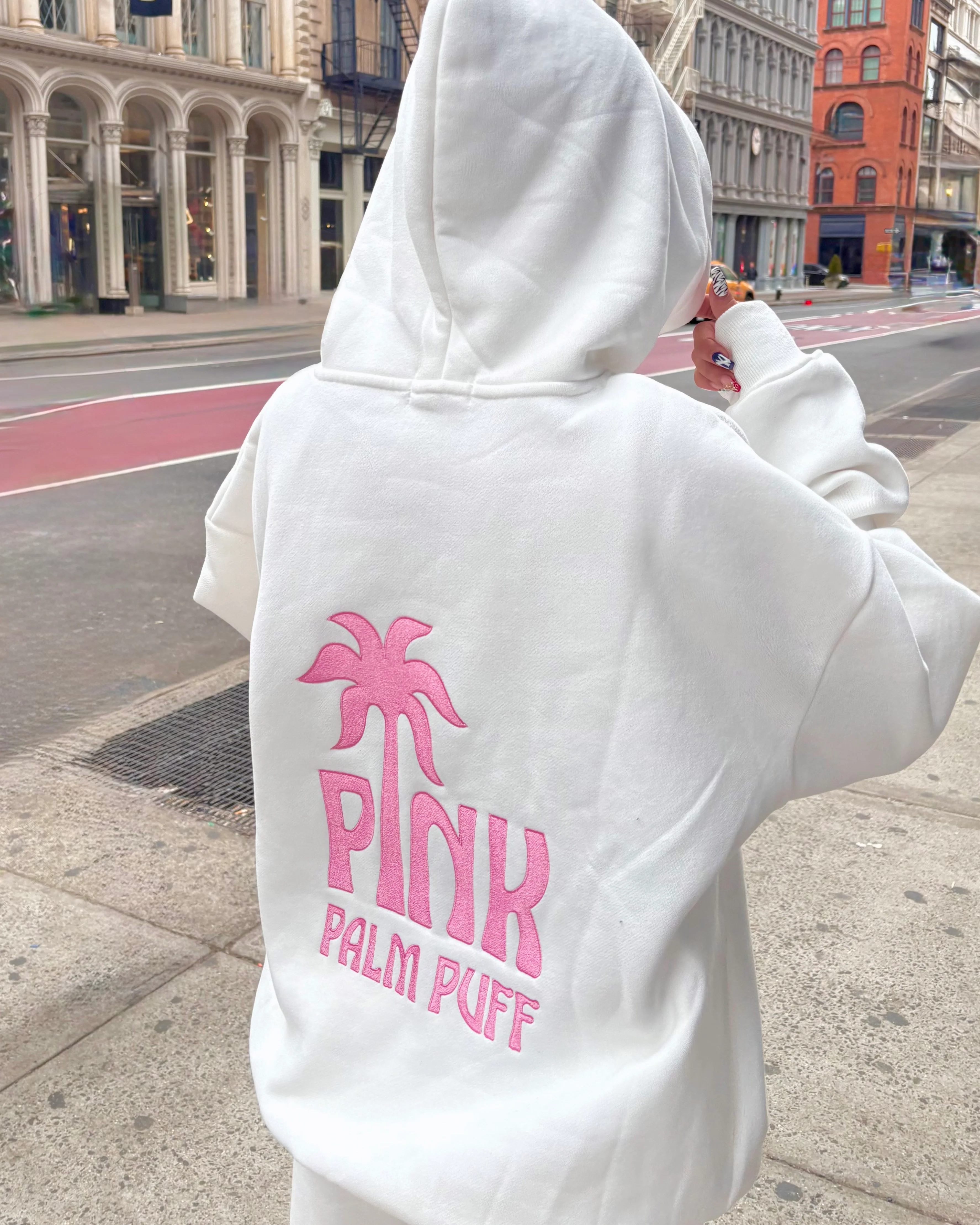 Classic Puff Hoodie in Pink Opal - Image 8