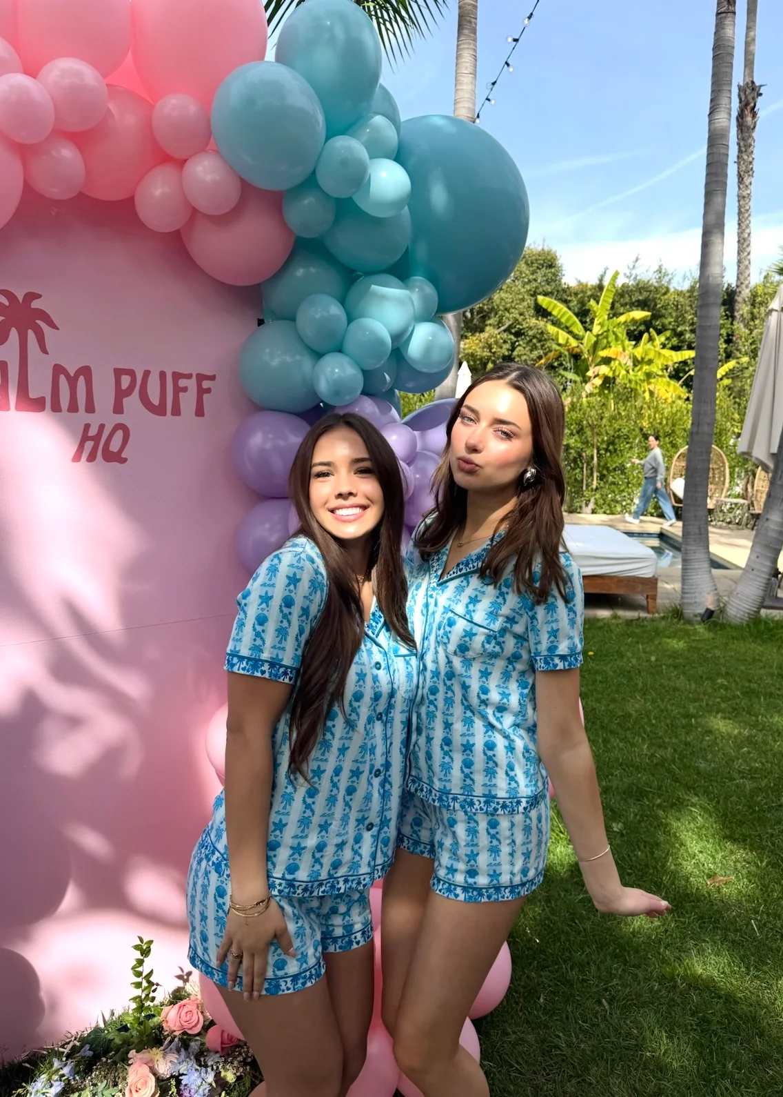 Pink Palm Pajamas in Seabreeze - Image 7